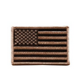 Desert Tan US Flag Embroidered Military Patch